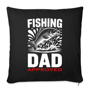 Angel Papa - Sofa pillowcase 17,3'' x 17,3'' (45 x 45 cm) - black - Front
