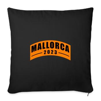 Mallorca 2023 - Sofa pillowcase 17,3'' x 17,3'' (45 x 45 cm) - black - Front