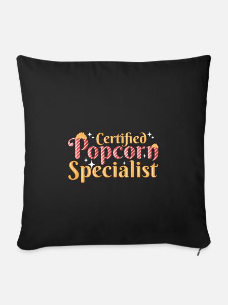 Popcorn - Sofakissenbezug 45 x 45 cm - Schwarz
