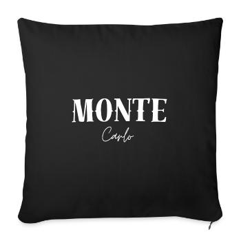 Monte Carlo - Sofa pillowcase 17,3'' x 17,3'' (45 x 45 cm) - black - Front