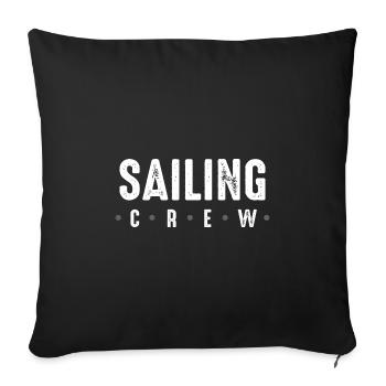 Sailing Crew - Sofakissenbezug 45 x 45 cm - Schwarz - Vorne