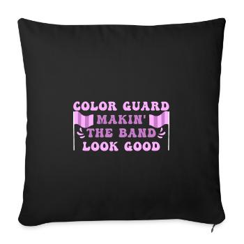 Color Guard - Sofa pillowcase 17,3'' x 17,3'' (45 x 45 cm) - black - Front