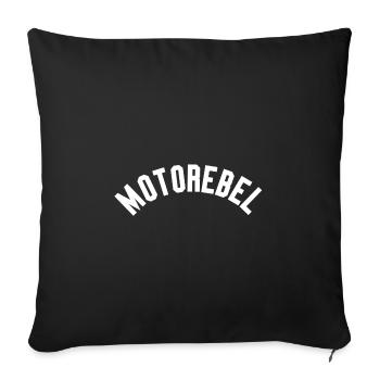 Moto Rebel - Sofa pillowcase 17,3'' x 17,3'' (45 x 45 cm) - black - Front
