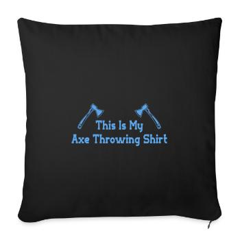 Axe throw axe throwing - Sofa pillowcase 17,3'' x 17,3'' (45 x 45 cm) - black - Front