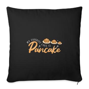 Crêpe - Housse de coussin décorative 45 x 45 cm - noir - Devant