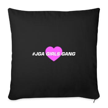 Enterrement de vie de jeune fille - Housse de coussin décorative 45 x 45 cm - noir - Devant