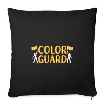 Color Guard - Sofa pillowcase 17,3'' x 17,3'' (45 x 45 cm) - black - Front