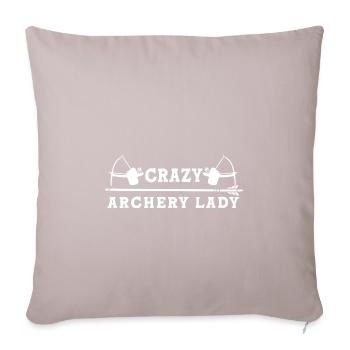Archer Archery Bow and arrow - Sofa pillowcase 17,3'' x 17,3'' (45 x 45 cm) - light taupe - Front