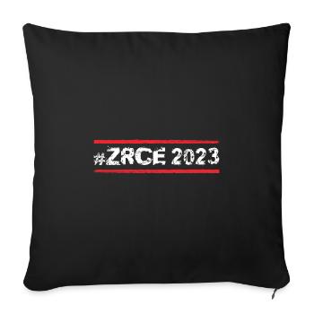 Zrce 2023 - Housse de coussin décorative 45 x 45 cm - noir - Devant