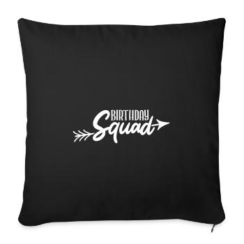 Birthday Birthday Party - Sofa pillowcase 17,3'' x 17,3'' (45 x 45 cm) - black - Front