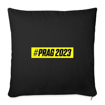 Prag 2023 - Sofakissenbezug 45 x 45 cm - Schwarz - Vorne