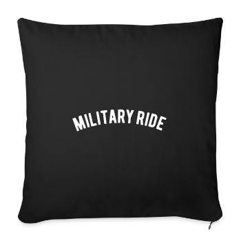 Military Ride - Sofakissenbezug 45 x 45 cm - Schwarz - Vorne