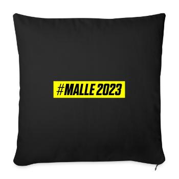 Malle 2023 - Sofa pillowcase 17,3'' x 17,3'' (45 x 45 cm) - black - Front