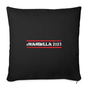 Marbella 2023 - Sofakissenbezug 45 x 45 cm - Schwarz - Vorne