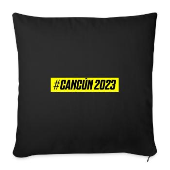 Cancun 2023 - Sofakissenbezug 45 x 45 cm - Schwarz - Vorne