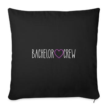 Bachelor Crew Cœur - Housse de coussin décorative 45 x 45 cm - noir - Devant