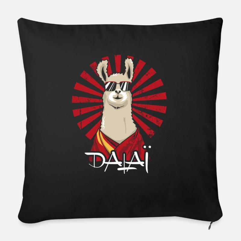 Dalai - Sofakissenbezug 45 x 45 cm - Schwarz