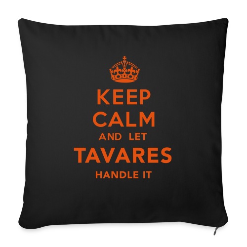 Keep Calm Tavares - Soffkuddsöverdrag, 45 x 45 cm
