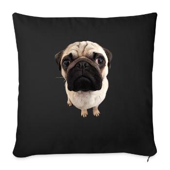 Vues Roquet - Housse de coussin décorative 45 x 45 cm - noir - Devant