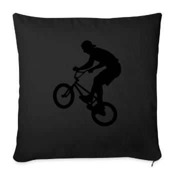 Cool BMX Rider - Housse de coussin décorative 45 x 45 cm - noir - Devant