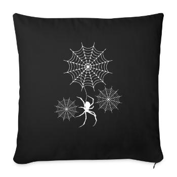 SPIDER LANVIN - Sofakissenbezug 45 x 45 cm - Schwarz - Vorne