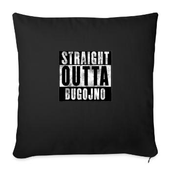 Tout droit sorti de Bugojno | Bosna Bosnie Balkan Yugo - Housse de coussin décorative 45 x 45 cm - noir - Devant