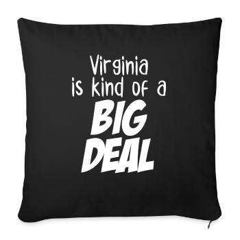 La Virginie est un peu un gros problème - Housse de coussin décorative 45 x 45 cm - noir - Devant
