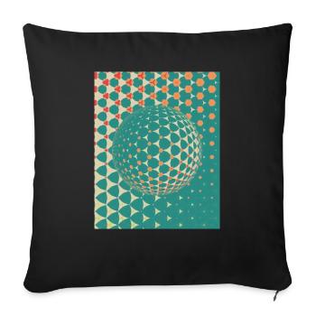 globe - Housse de coussin décorative 45 x 45 cm - noir - Devant