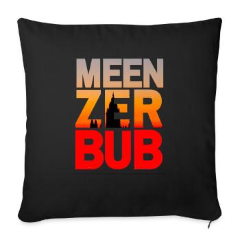 MEENZER BUB HEIMAT MAINZ - Sofakissenbezug 45 x 45 cm - Schwarz - Vorne