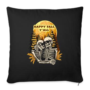 Halloween Pumpkin Horror - Sofa pillowcase 17,3'' x 17,3'' (45 x 45 cm) - black - Front