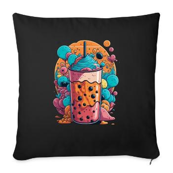 Cocktail d’été - Housse de coussin décorative 45 x 45 cm - noir - Devant