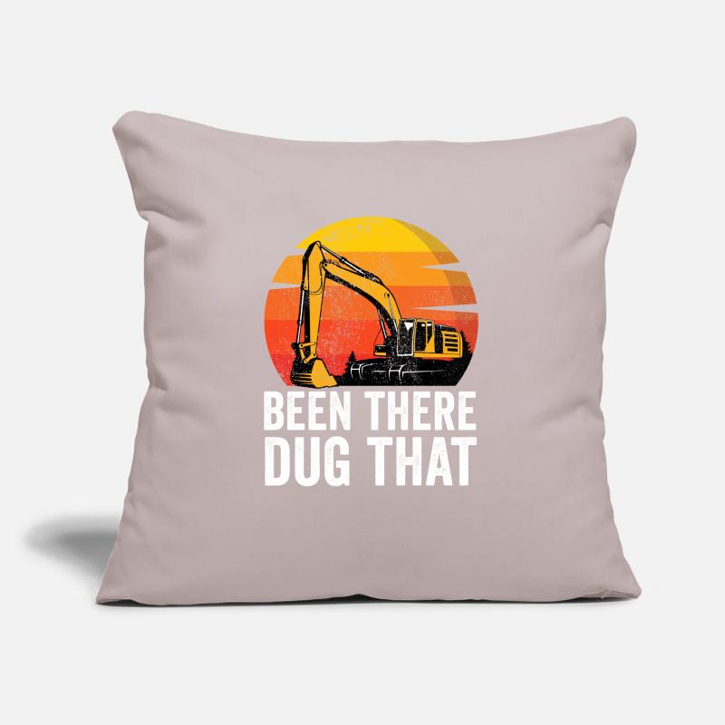 Excavator Driver Construction Worker Excavator Sofa pillowcase 17,3'' x 17,3'' (45 x 45 cm)