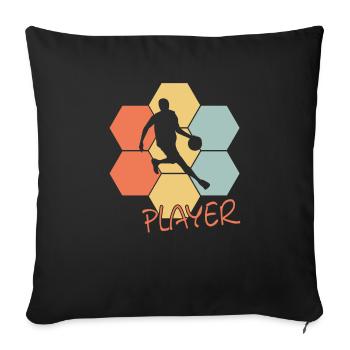 Basketball Player Bball Streetball - Sofakissenbezug 45 x 45 cm - Schwarz - Vorne