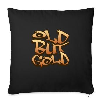Old but Gold Graffiti Style Oldschool - Sofa pillowcase 17,3'' x 17,3'' (45 x 45 cm) - black - Front