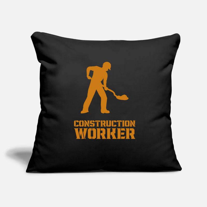 Construction Worker Construction Site Worker Sofa pillowcase 17,3'' x 17,3'' (45 x 45 cm)
