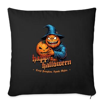 Halloween Pumpkin Witch Hat Midnight - Sofa pillowcase 17,3'' x 17,3'' (45 x 45 cm) - black - Front