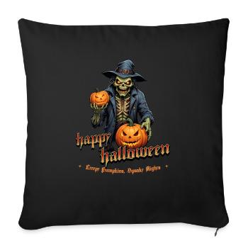 Zombie Happy Halloween Creepy Pumpkins - Sofa pillowcase 17,3'' x 17,3'' (45 x 45 cm) - black - Front