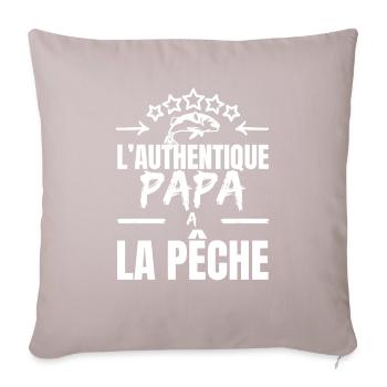 THE AUTHENTIC DAD - Sofa pillowcase 17,3'' x 17,3'' (45 x 45 cm) - light taupe - Front