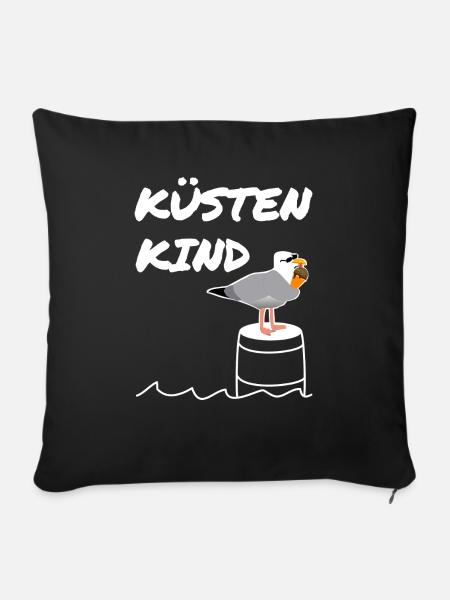Kuesten Kind - Sofakissenbezug 45 x 45 cm - Schwarz