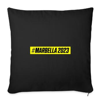 Marbella 2023 - Sofakissenbezug 45 x 45 cm - Schwarz - Vorne