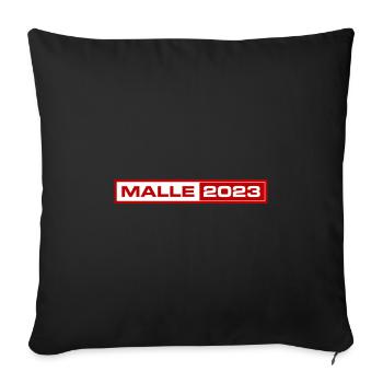 Malle 2023 - Sofa pillowcase 17,3'' x 17,3'' (45 x 45 cm) - black - Front