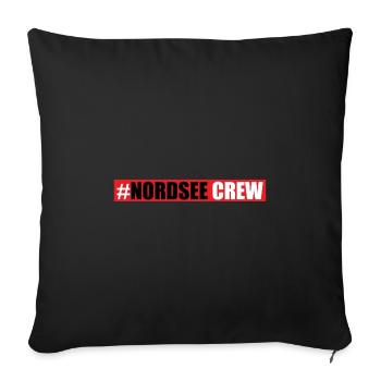 Équipage de la mer du Nord - Housse de coussin décorative 45 x 45 cm - noir - Devant