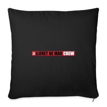 Lloret De Mar Crew - Sofa pillowcase 17,3'' x 17,3'' (45 x 45 cm) - black - Front