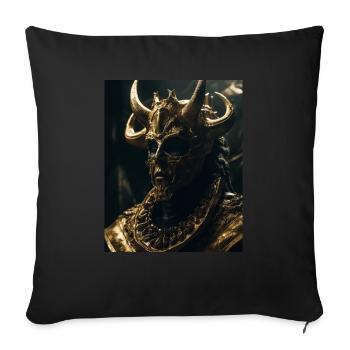 Golden King - Sofakissenbezug 45 x 45 cm - Schwarz - Vorne