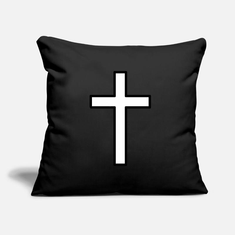 simple croix chic Housse de coussin décorative 45 x 45 cm