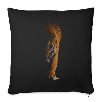 Tigre - Housse de coussin décorative 45 x 45 cm - noir - Devant