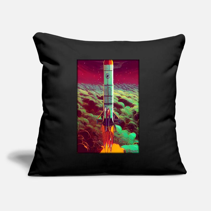 Rocket Launch Space Stars Clouds Sofa pillowcase 17,3'' x 17,3'' (45 x 45 cm)