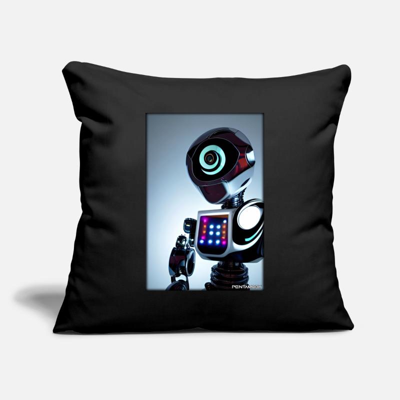 Robot Future Technology Science Android Housse de coussin décorative 45 x 45 cm