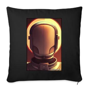 Roboter Zukunft Technik Wissenschaft Android - Sofakissenbezug 45 x 45 cm - Schwarz - Vorne