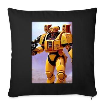 Kampfbot Robot Super Soldier Machine Warrior - Sofa pillowcase 17,3'' x 17,3'' (45 x 45 cm) - black - Front